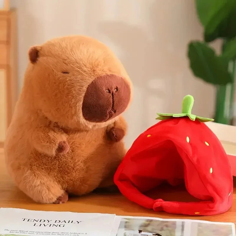 Capybara Plush Fluffty Toy Cute Doll Stuffed Animals Soft Doll Plush Christmas Gifts
