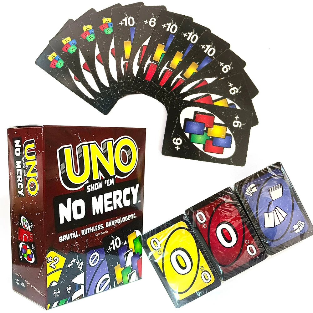 Uno No mercy Game Board UNO Cards Table Family Party Entertainment Toys Children