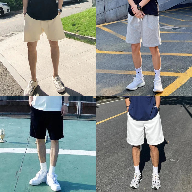 Shorts Men's Sweatpants Cotton Loose Casual Five-Point Pants Men