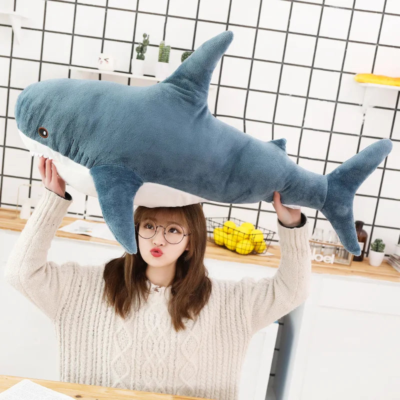 Big Soft Cute Shark Plush Toys Stuffed Kids Boys Girls Lovely Animal Pillow